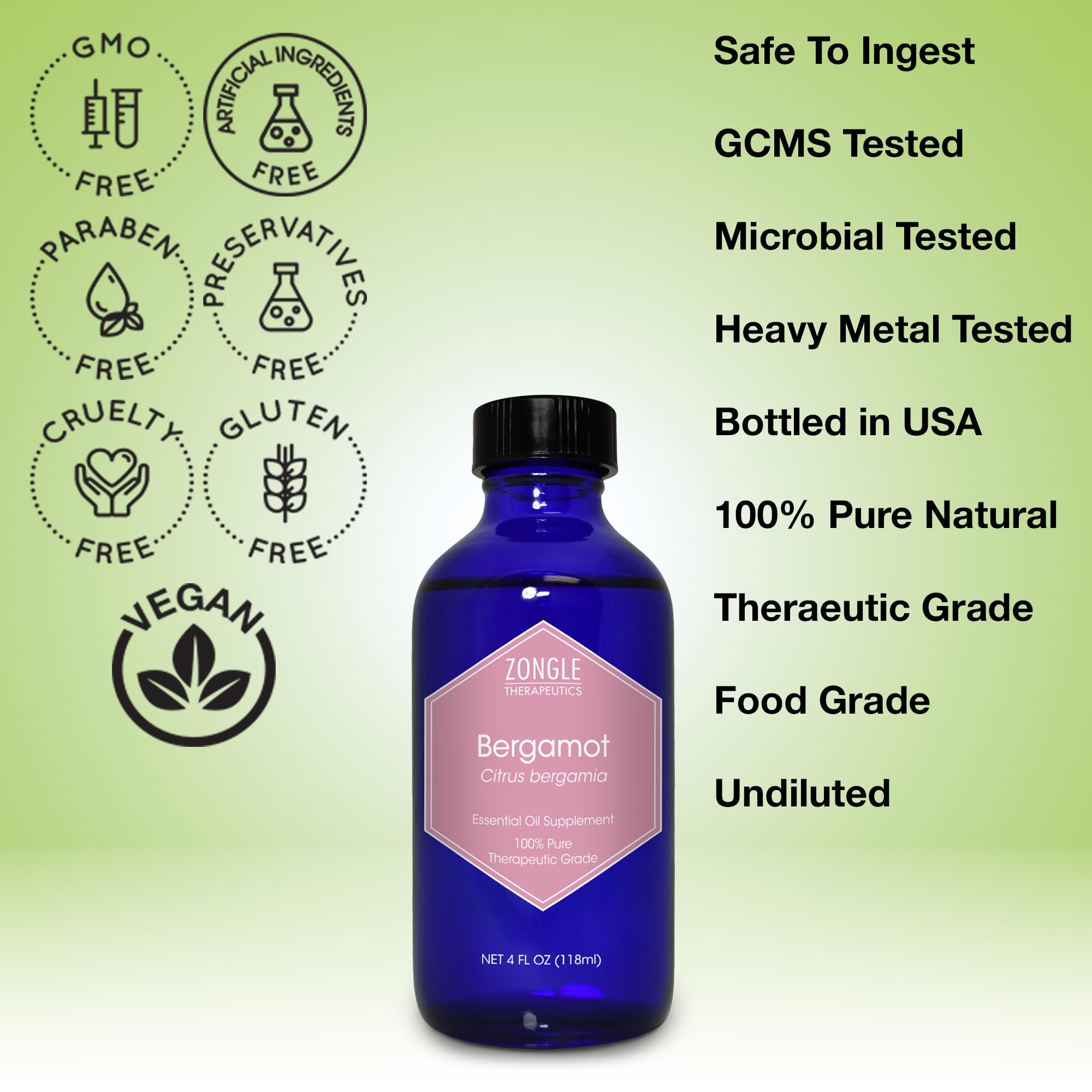 Zongle Therapeutics Bergamot Oil adding citrus flavor to tea and drinks.