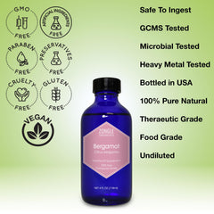 Zongle Therapeutics Bergamot Oil adding citrus flavor to tea and drinks.