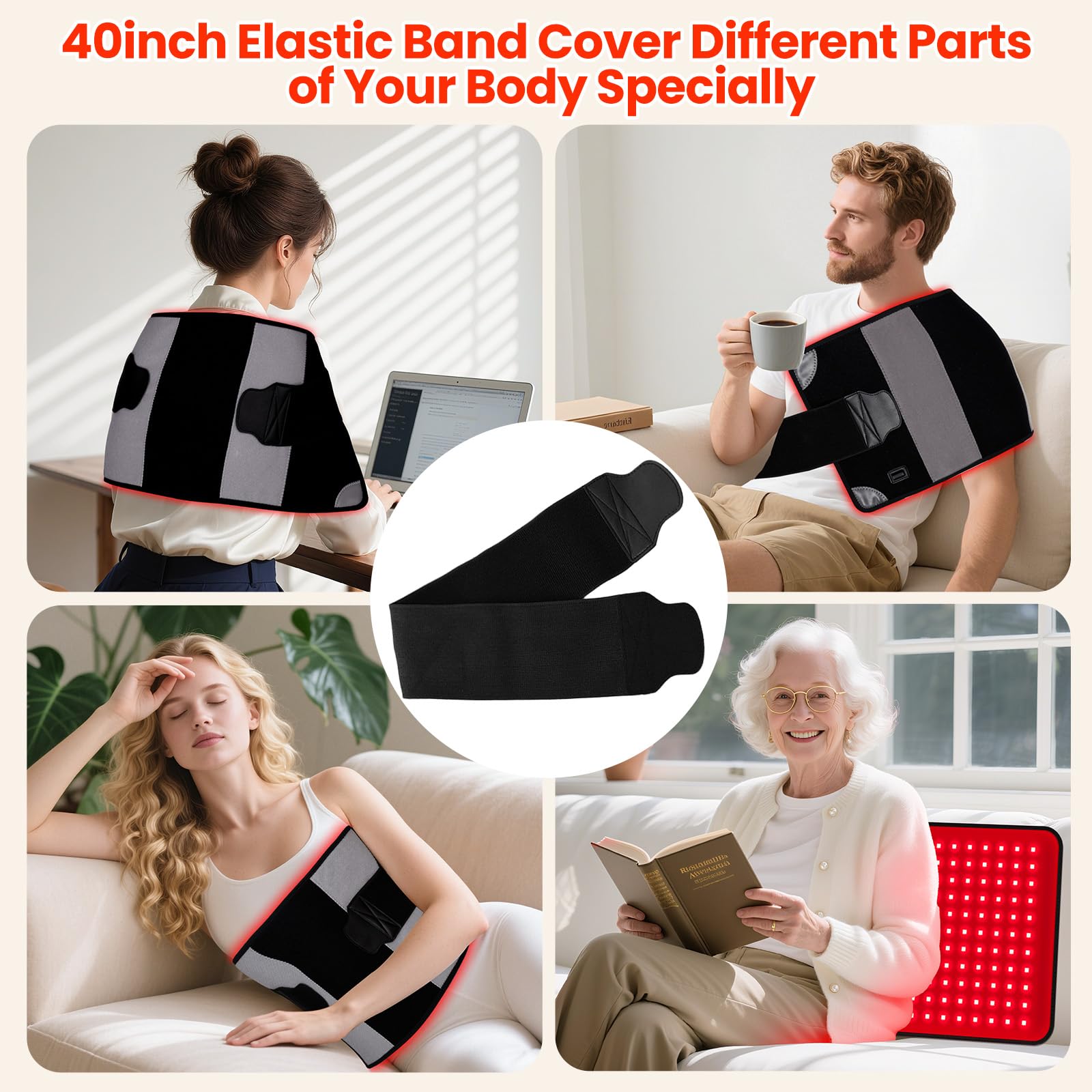 ZonGym red light therapy pad knee area supports joint comfort sessions