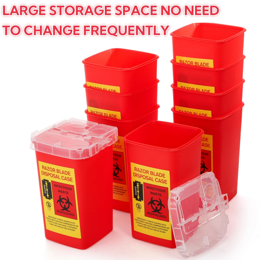 Clear view of fill capacity in ZOOFOX 1-quart sharps container