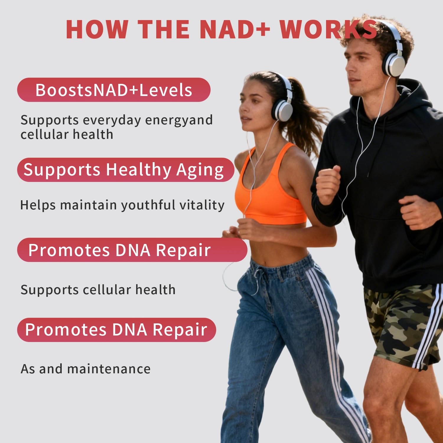 Zoone NAD ingredient blend visual featuring NR, Resveratrol and PQQ