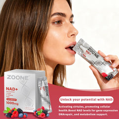 Zoone NAD packaging display shown with lifestyle items
