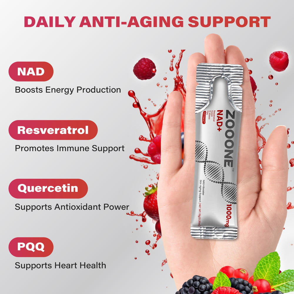 Zooone NAD1000 post-workout use illustrating rapid absorption benefits