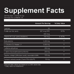 ZOR Labs Snow Advanced Pre-Workout serving setup demonstrates easy scooping and portion control.