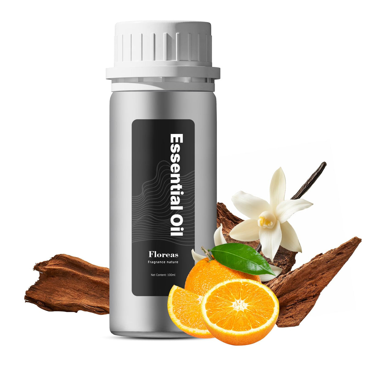 ZORALM Floreas bottle top view for premium scent presentation in spaces.