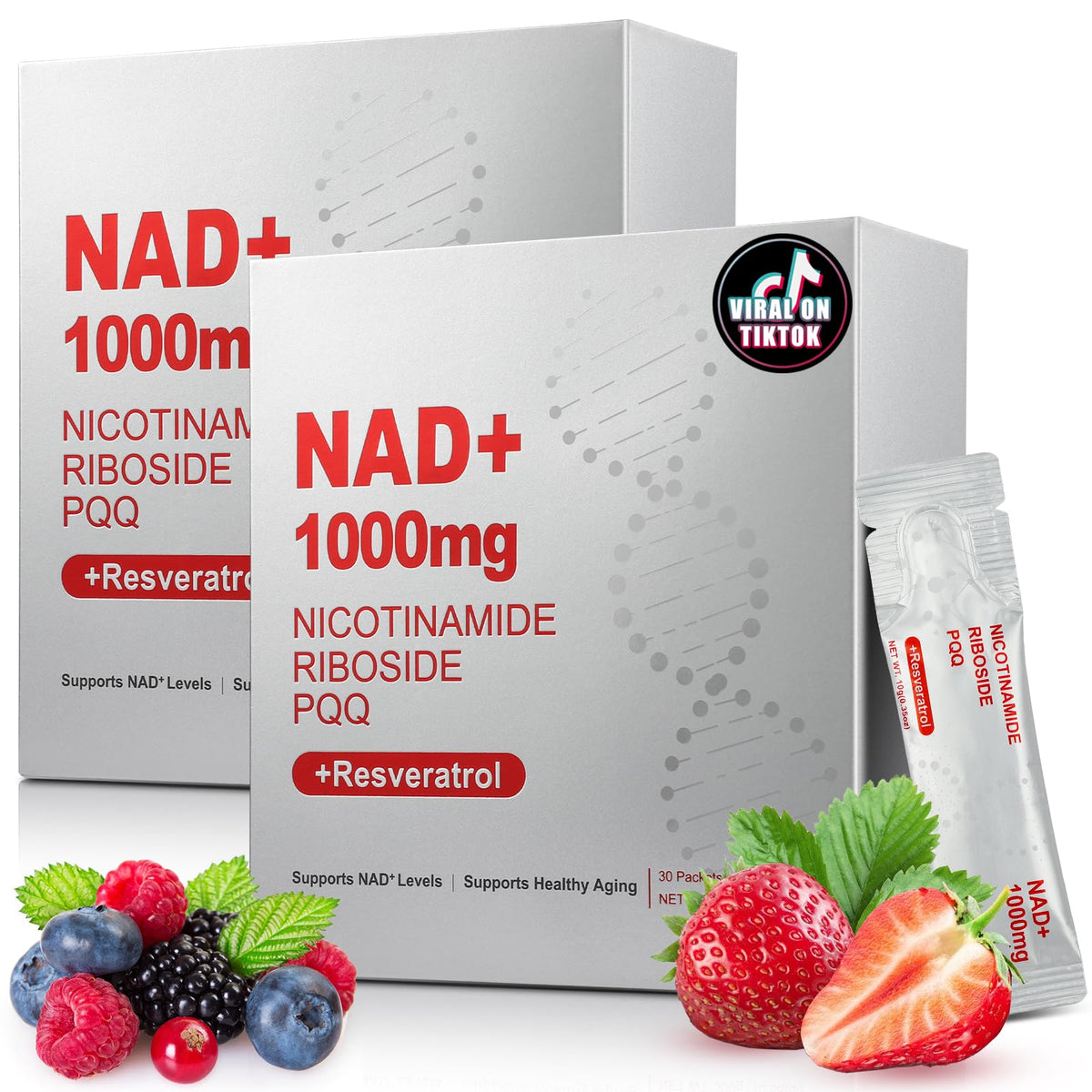ZOROAHER 1000mg NAD+ liquid bottle for daily energy and focus