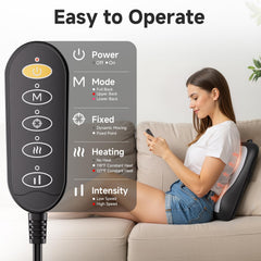 Zorynae back neck massager car-use image showing portable comfort on the go