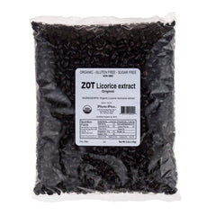 ZOT Organic Licorice Root Extract pellets ready to melt for intense flavor.