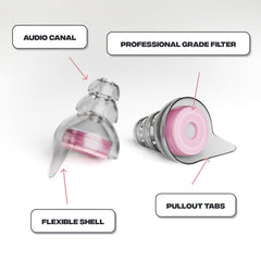 Zound earplugs portable pouch makes carrying protection easy.