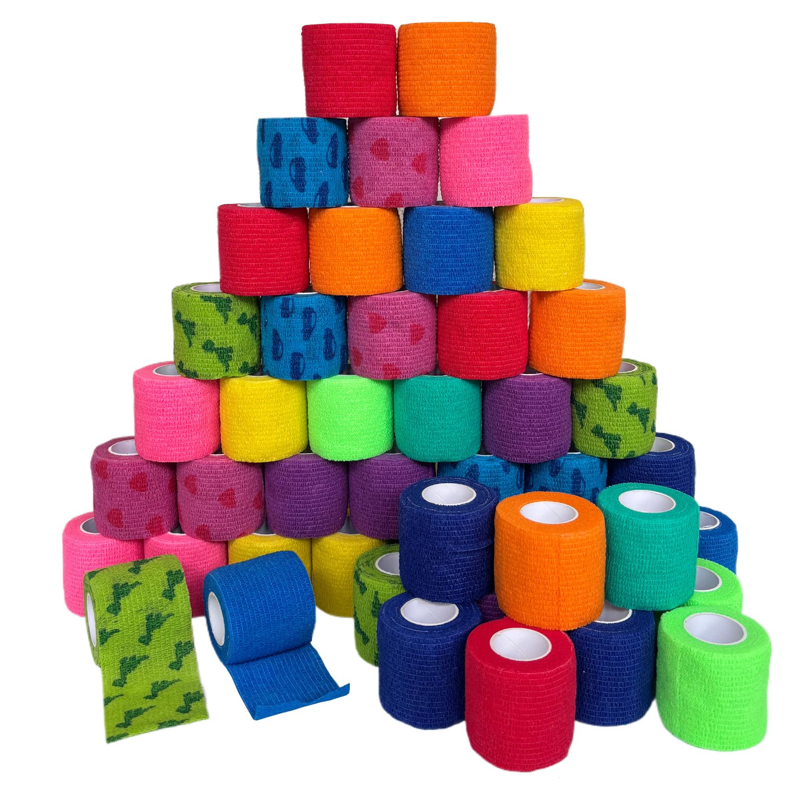 ZOVAREGE 48-roll self-adhesive wrap pack, portable and hygienic.