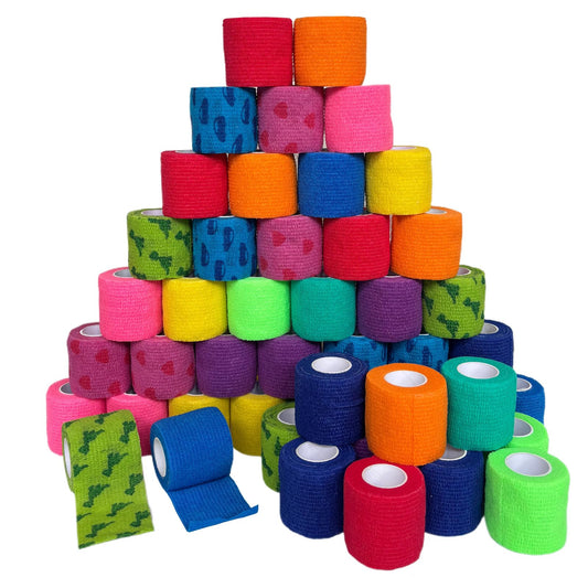 ZOVAREGE 48-roll self-adhesive wrap pack, portable and hygienic.