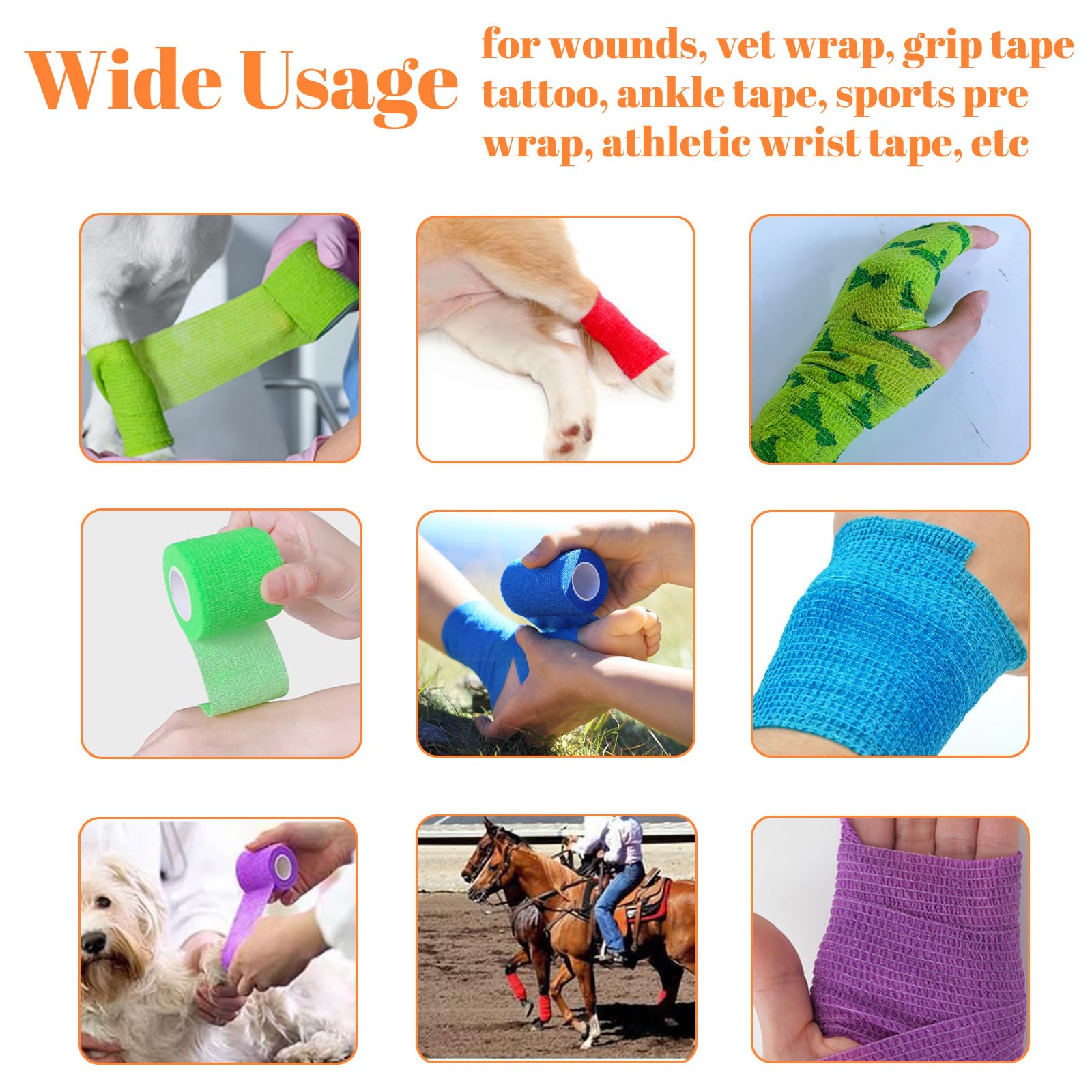 Knee wrap application with ZOVAREGE wrap providing flexible support.