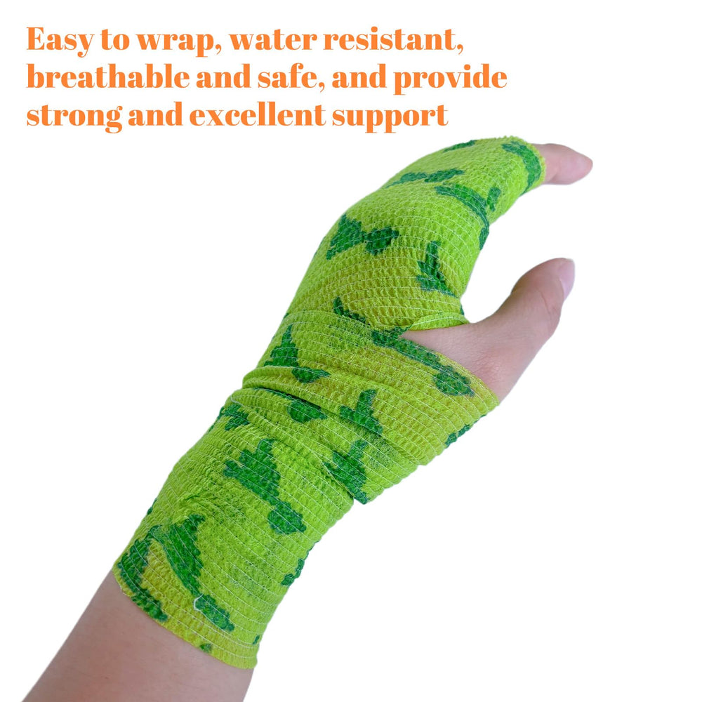 ZOVAREGE self-adhesive wrap design shown without clips or pins.