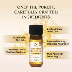 ZP.TECH Quantum Gold dissolving in water for easy daily mixing