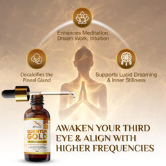 ZP.TECH Quantum Gold Ormus label emphasizes purity and quality for mindful practices