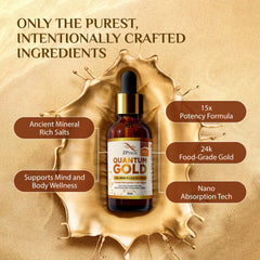 ZP.TECH Quantum Gold Ormus liquid demonstrates fast absorption with energy flow potential
