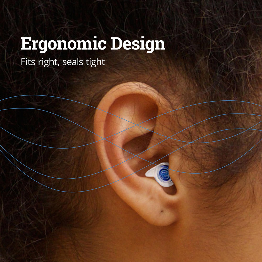 ZQuiet earplugs ideal for travel, reducing in-flight noise and fatigue.
