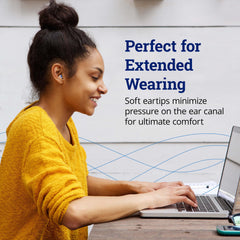 ZQuiet two-size ear tips fit different ears for better comfort.