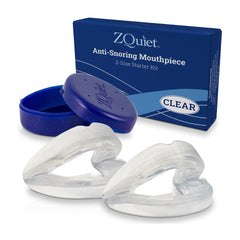 ZQuiet starter pack with two sizes and open-front mouthpieces for adjustable comfort