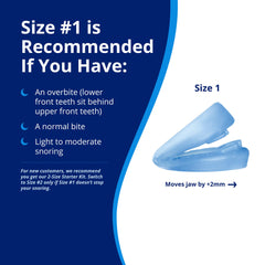 ZQuiet side profile highlighting jaw advancement concept for sleep comfort