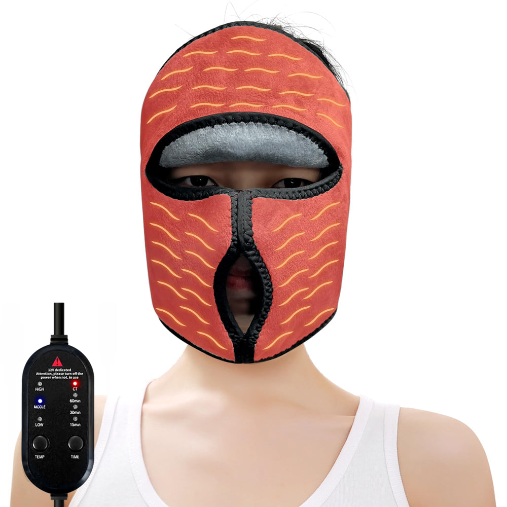 ZRBWM heated face mask full coverage of forehead sinuses and cheeks for comfort