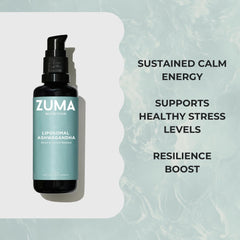 Zuma Nutrition 60ml bottle close-up showcases compact, travel-friendly packaging