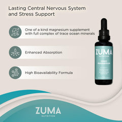 Zuma Nutrition Ionic Magnesium Liquid Tonic morning ritual visual conveys refreshing routine.