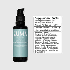 Zuma Nutrition drops poured into glass for easy mixing with water.