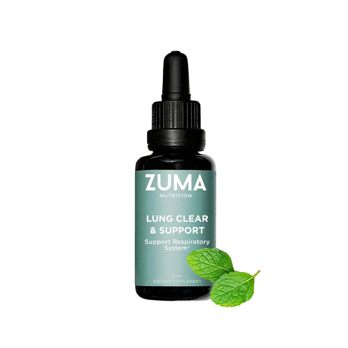 Zuma Nutrition Lung Support Tonic bottle for daily respiratory wellness.
