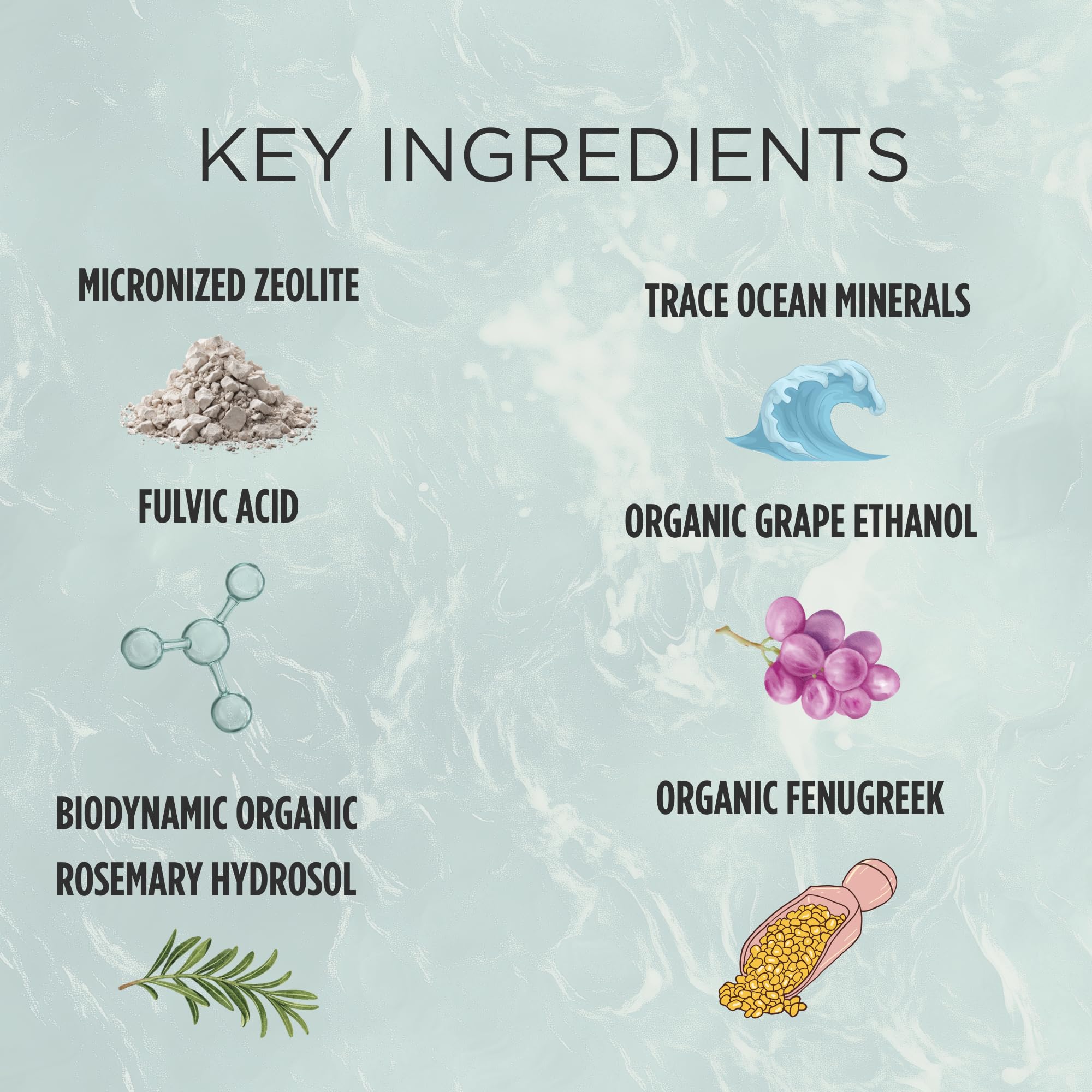 Zuma Nutrition Zeolite Micronized Liquid Tonic label shows minerals and botanicals