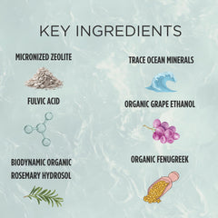 Zuma Nutrition Zeolite Micronized Liquid Tonic label shows minerals and botanicals