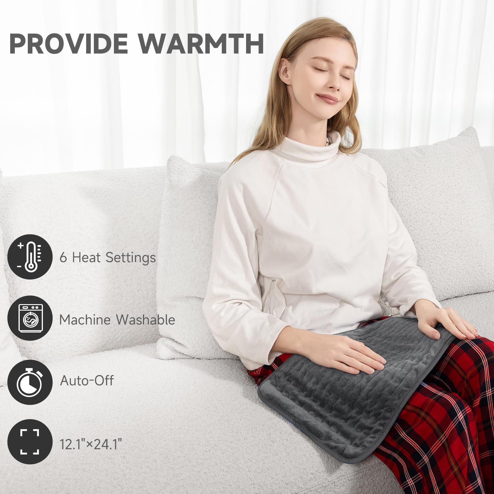 ZUODUN heating pad for arms and knee delivers targeted warmth and comfort.