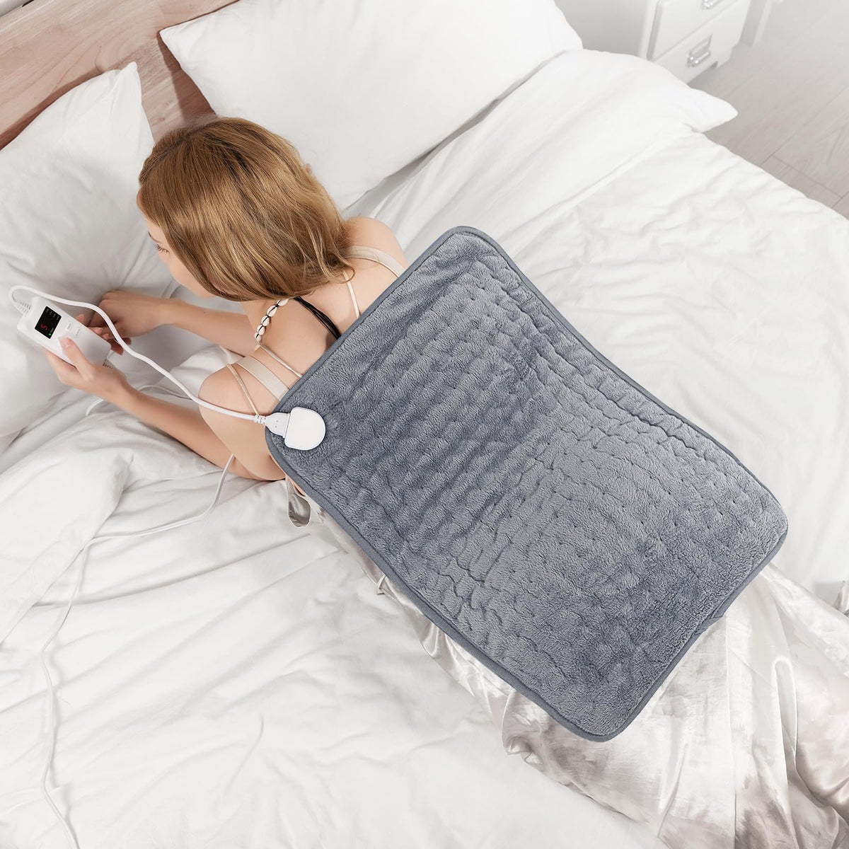 ZUODUN heating pad for back and neck with moist heat for soothing relief