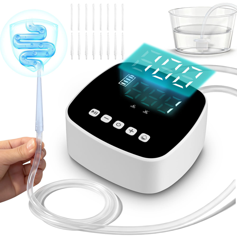 ZUOHE enema kit dual nozzles for versatile home irrigation.