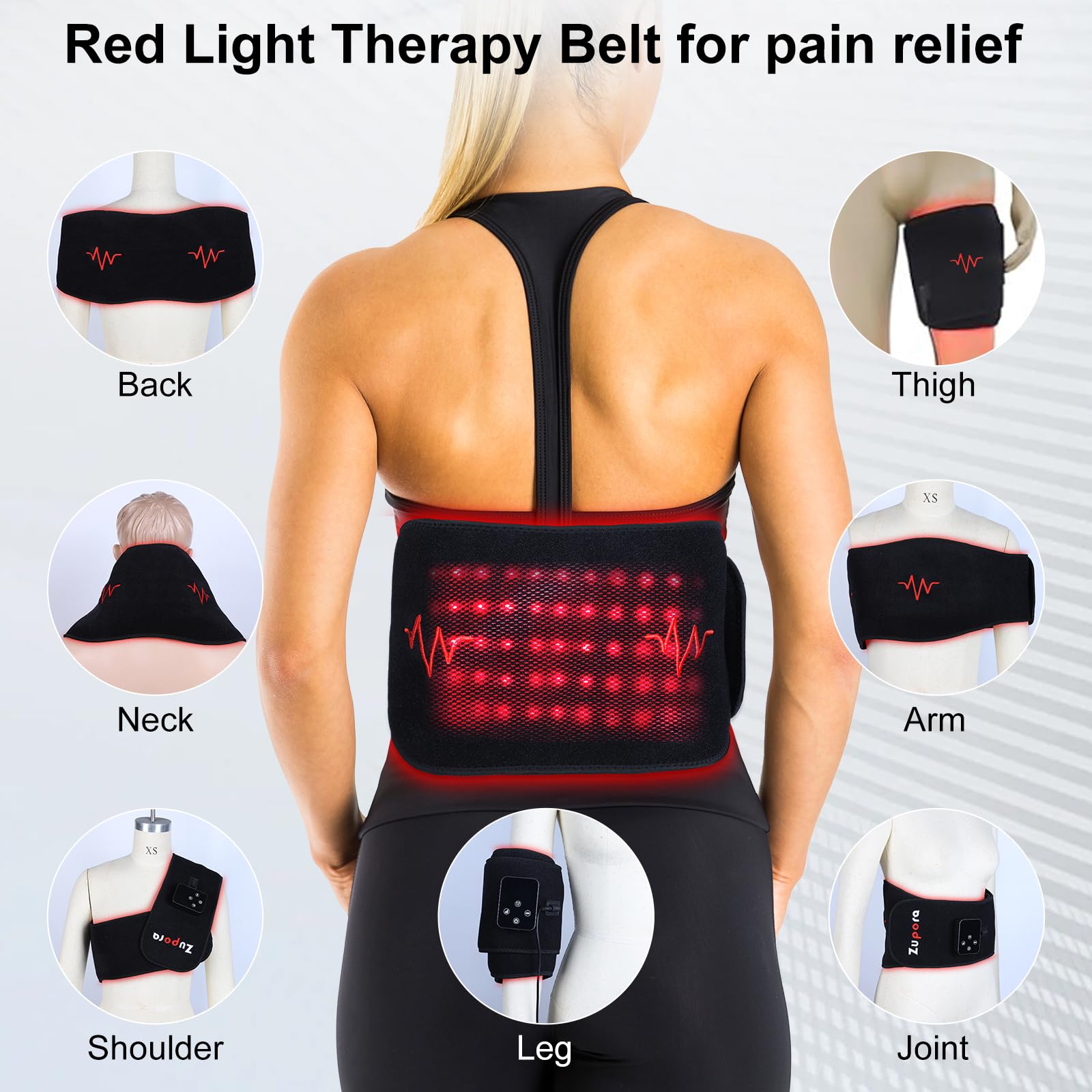 Zupora belt adjustable waist strap enables a customizable fit from XS to 3XL