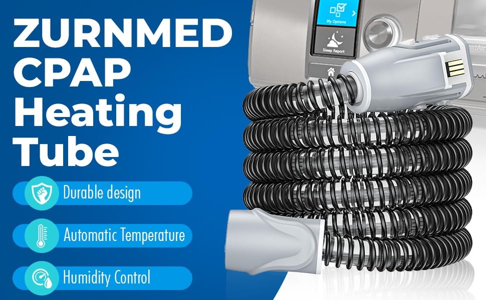 ZURNMED compact travel-ready tubing fits your CPAP kit easily.