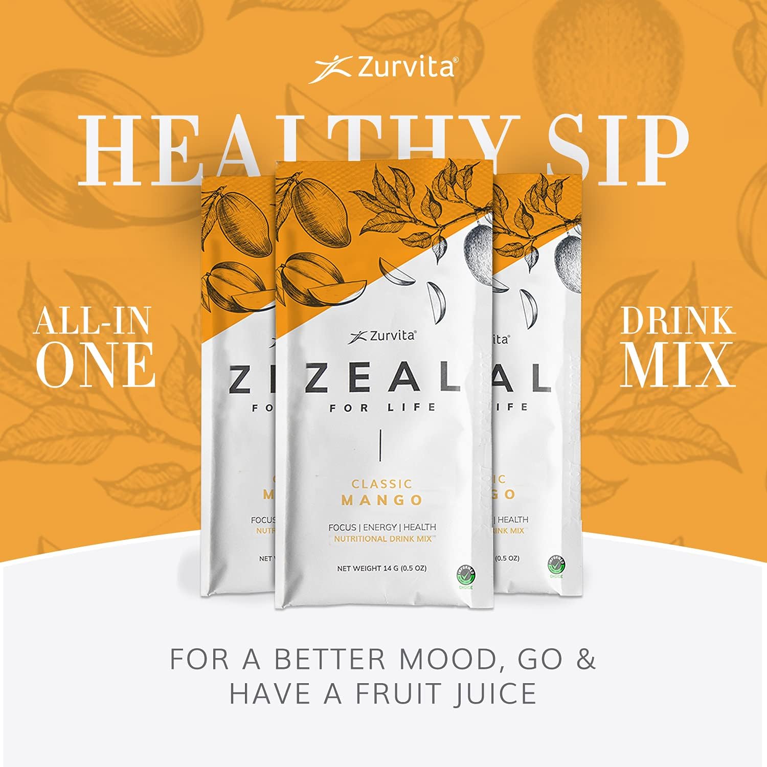 Zurvita Zeal for Life Mango daily routine image for sustained energy and focus.