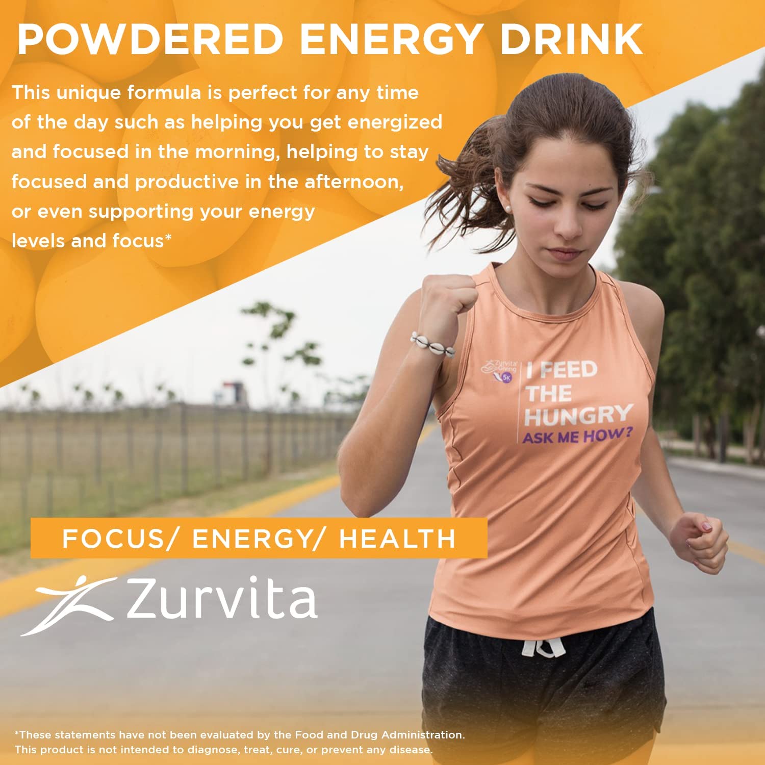 Glass with mango mix demonstrates fast mixing and a refreshing taste.