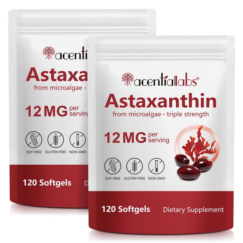 ZUZOKKAHA Astaxanthin softgels bottle showing a 120-count supply for daily antioxidant support
