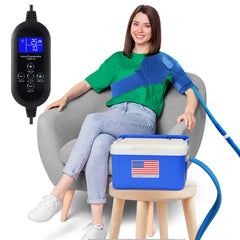 ZVOSOO cold therapy system controller close-up for customizable sessions