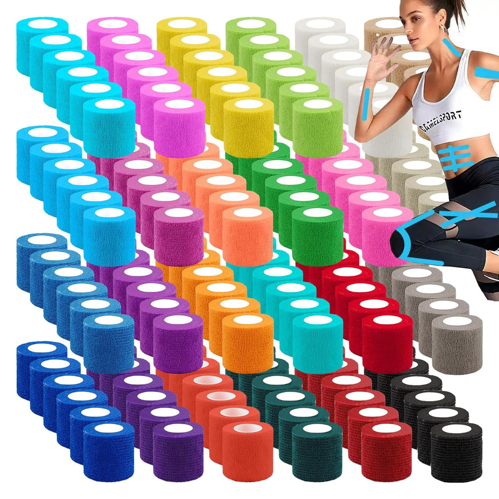 Zwealthygift 144-pack bandage wrap 2in-5yd delivers versatile first aid support.
