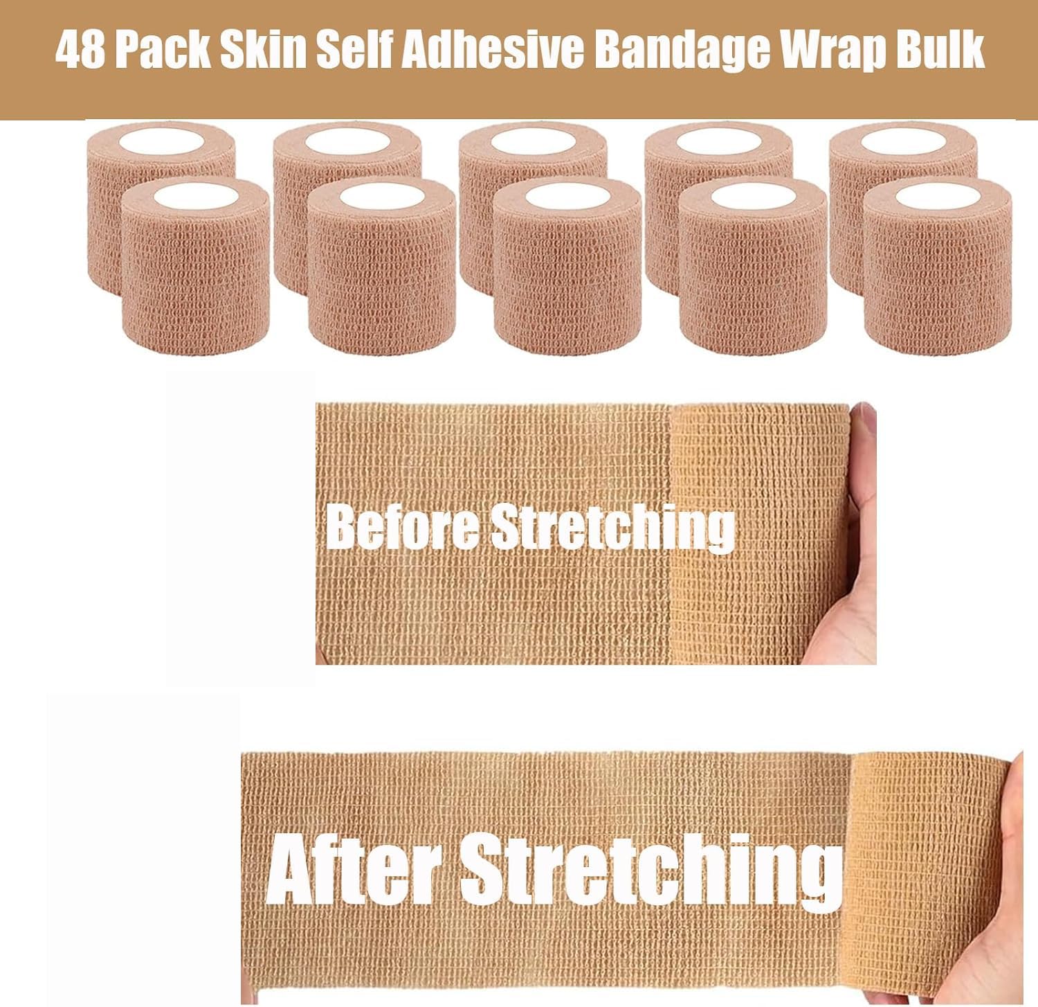 Zwealthygift 2inch bandage rolls 5 yards each for versatile use