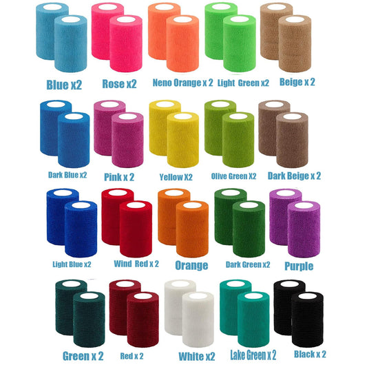Zwealthygift 40-pack colorful wraps offering bulk color options for flexibility.