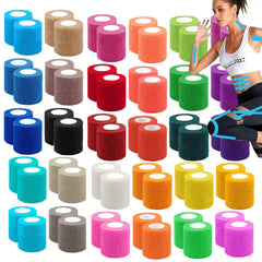 Zwealthygift 60-pack self-adherent wrap in colors for versatile first aid on the go.