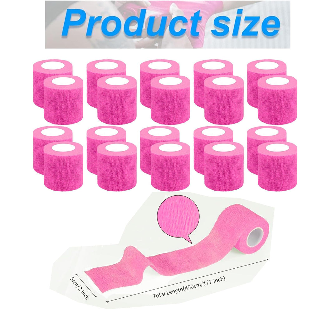 Zwealthygift elastic pink bandage wrap offers comfortable stretch for sprains