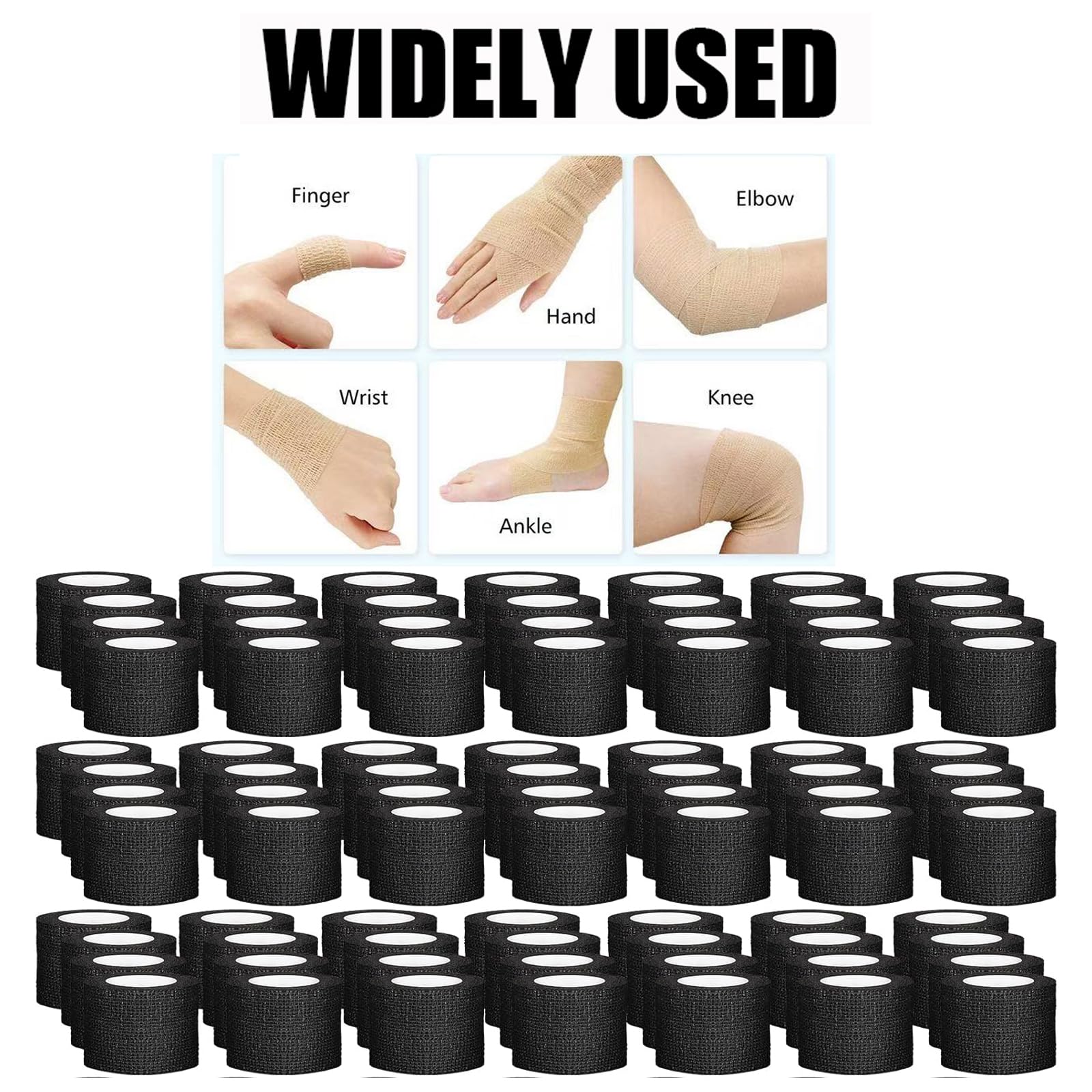 Zwealthygift self-adherent hold remains in place without sticking to skin.