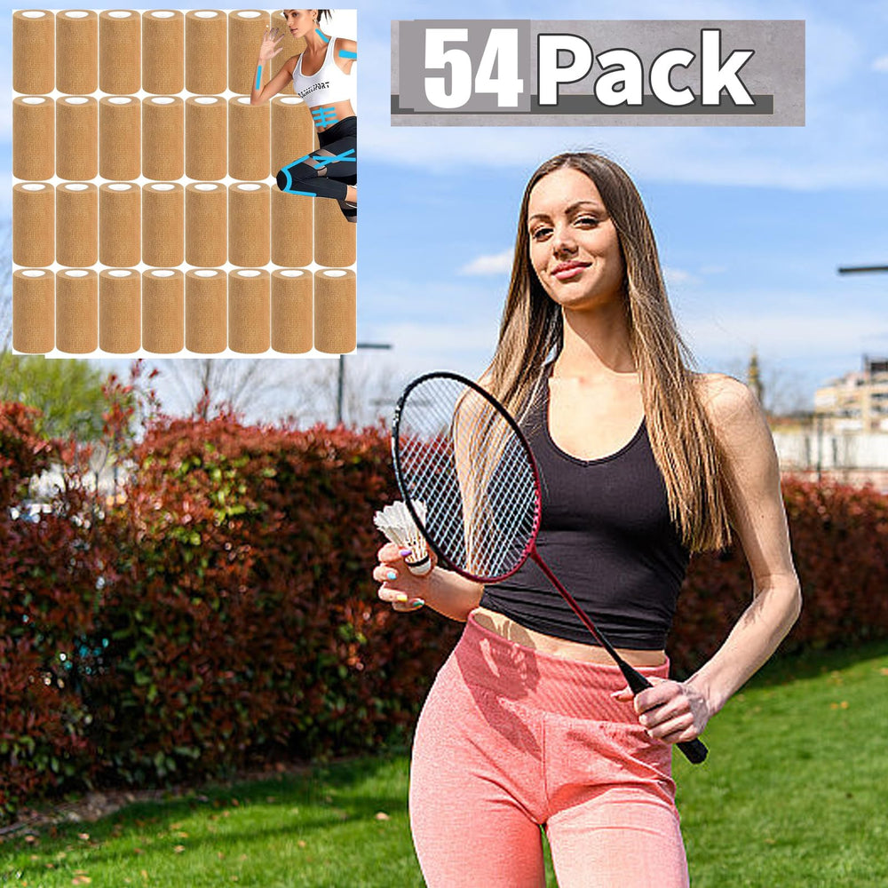 Zwealthygift self-adherent wrap in individual packaging for on-the-go use.