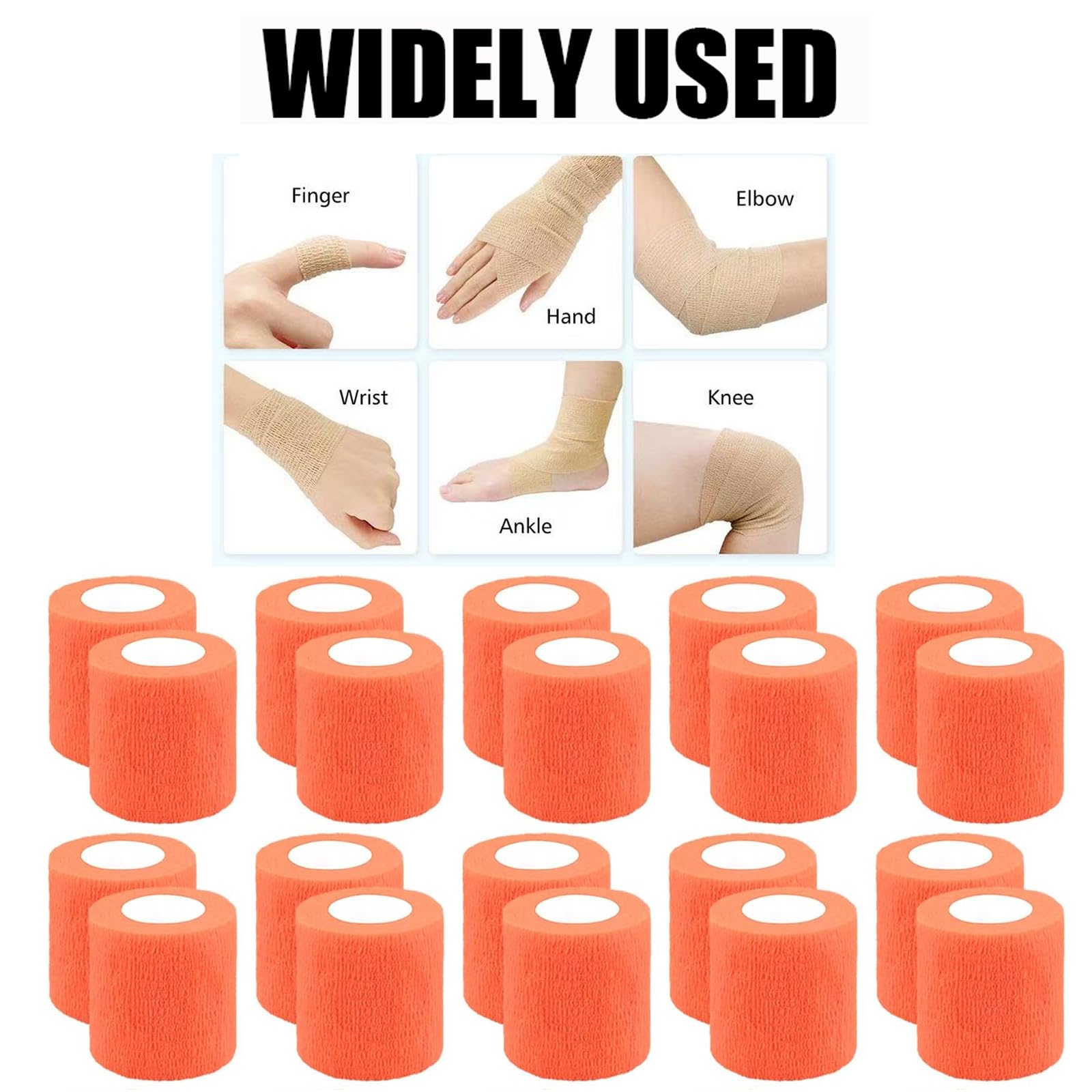 Zwealthygift self-adherent wrap on wrist shows slip-free hold.