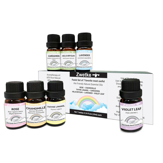 ZWETKE Rose essential oil for pet-safe diffuser and calm ambiance