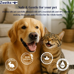 ZWETKE Violet Leaf oil with soft green-sweet finish in home